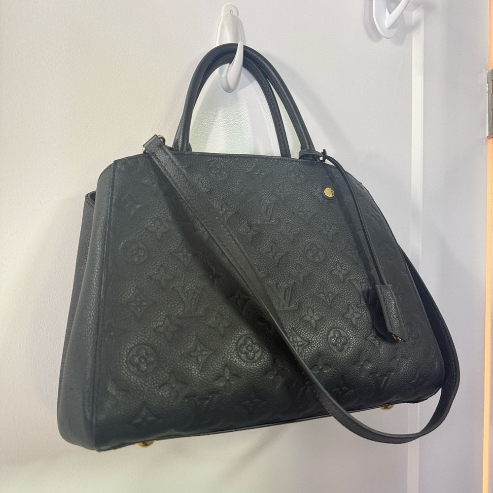 Louis Vuitton Black Empriente Montaigne MM Tote (Rare)